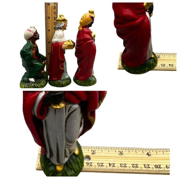 Vintage Dickson Hand-Painted Nativity Scene Set Complete w Stable Japan 12 Pc - Picture 16 of 16